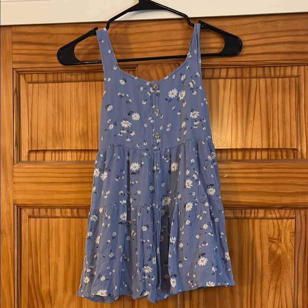 Blue Floral Romper